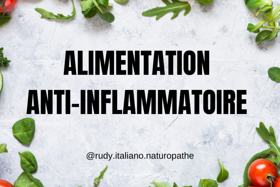 Alimentation anti inflammatoire